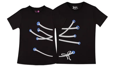 Прикольные футболки: парные - сшитые вместе